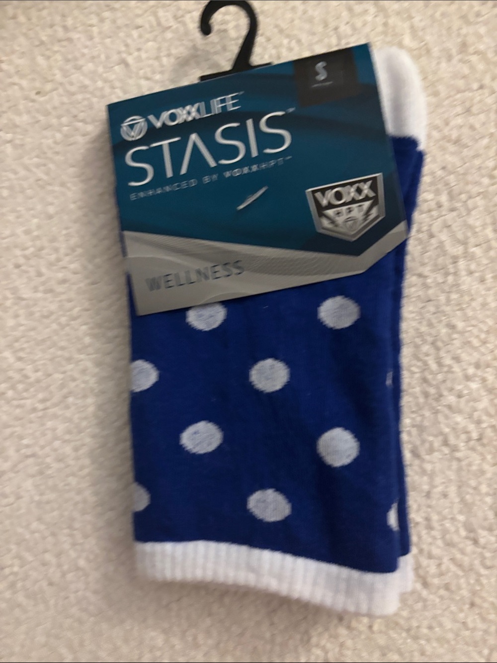VoxxLife Blue Polka Dot wellness Socks